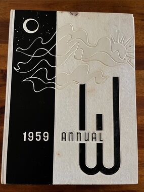1959 Waukegan Township High School Yearbook Waukegan IL MCM Fashion Hairstyles